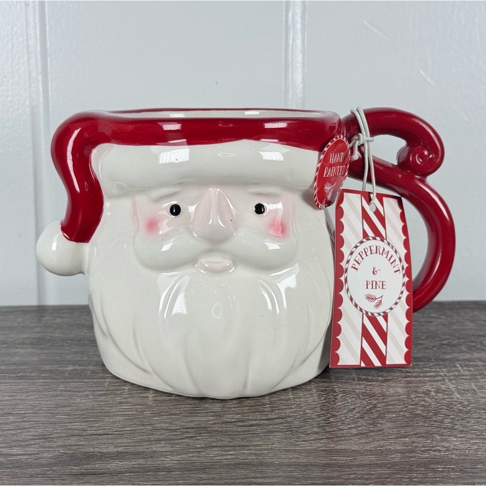 NEW Peppermint & Pine Santa Claus Christmas Mug